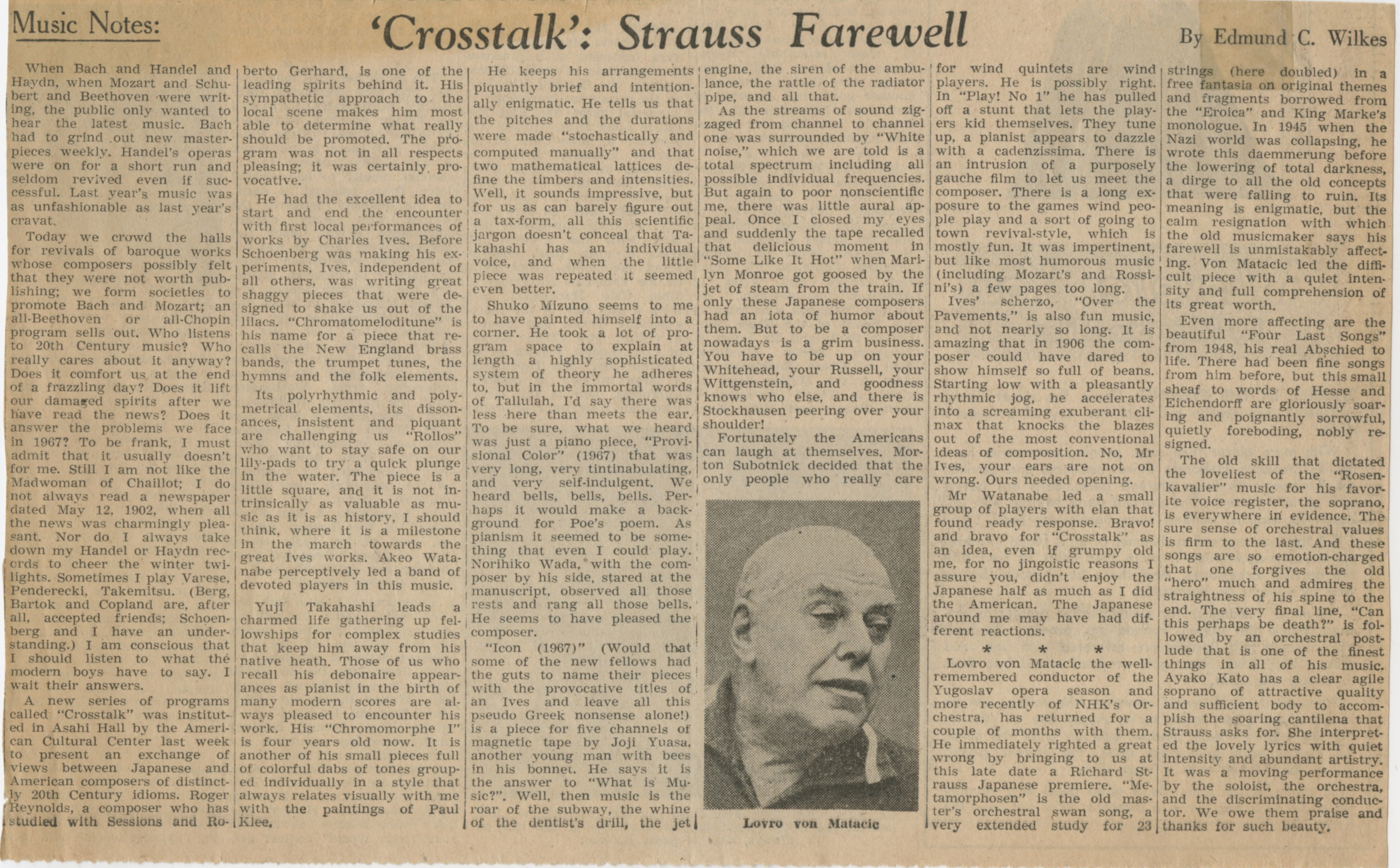 Music Notes Crosstalk
